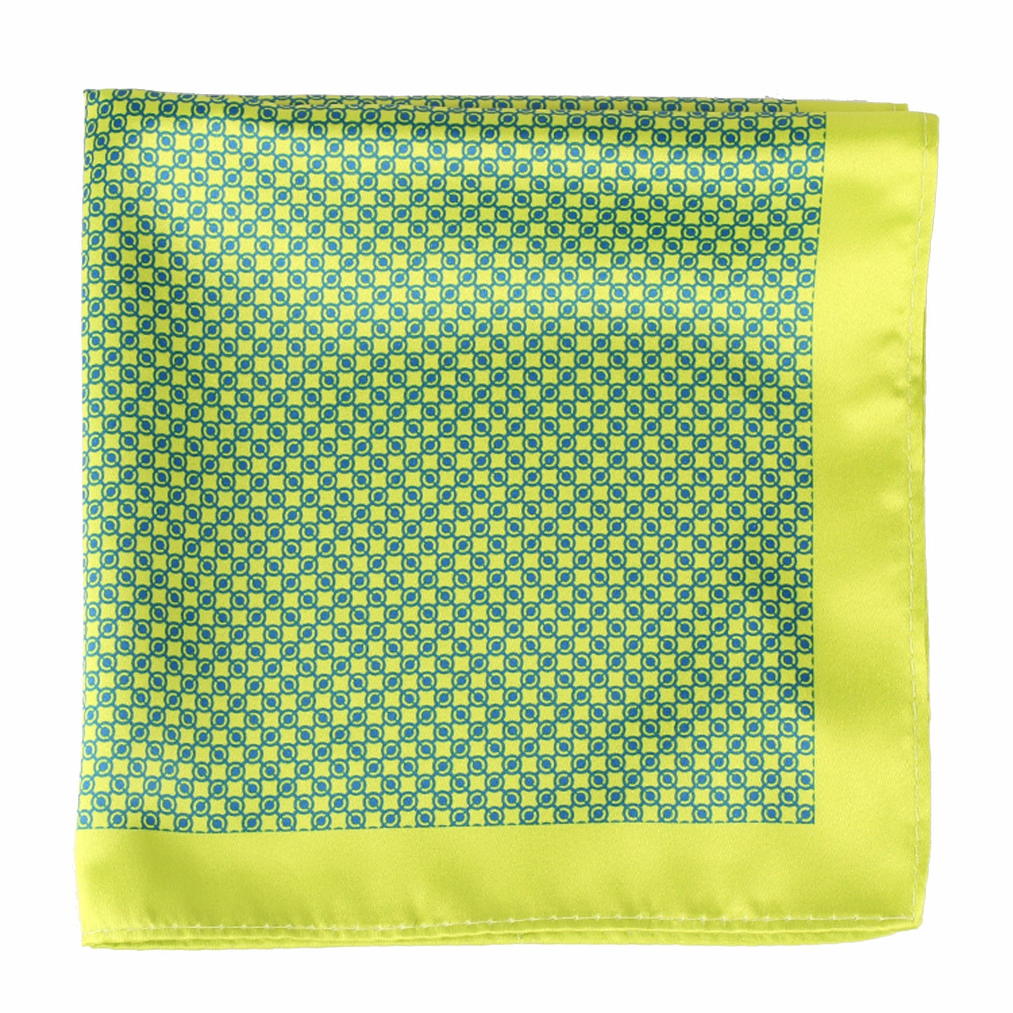 Yellow/Blue Pocket Square + SquareGuard