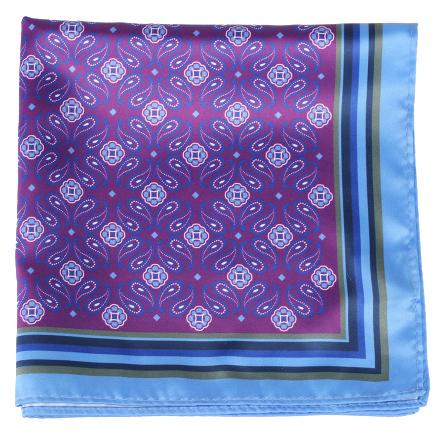 Azalea Paisley Pocket Square + SquareGuard