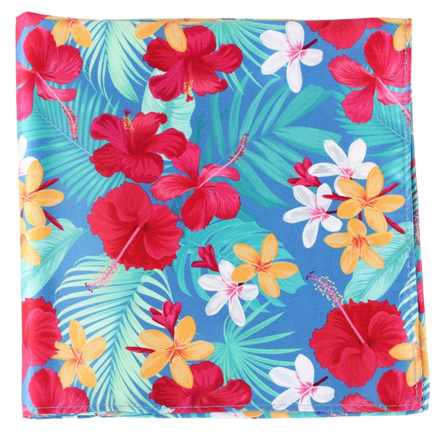 Turquoise Tropical Pocket Square + SquareGuard