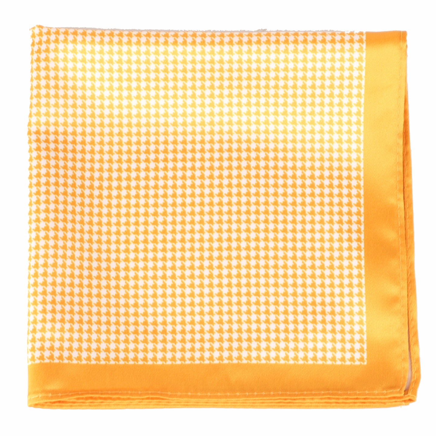 Yellow/White Houndstooth Pocket Square + SquareGuard