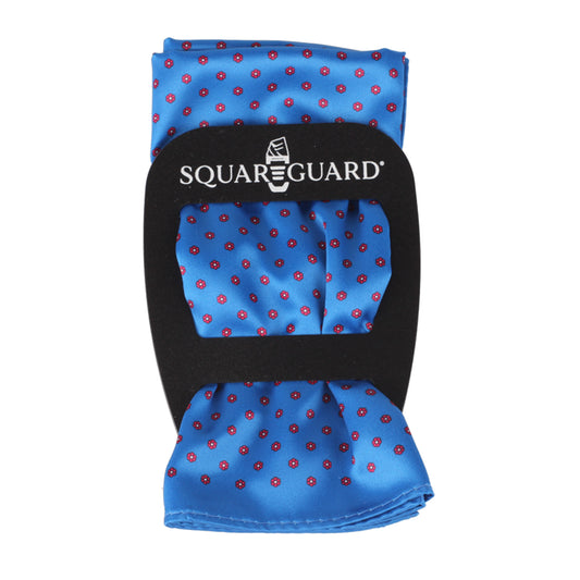 Royal Polka Dot Pocket Square + SquareGuard