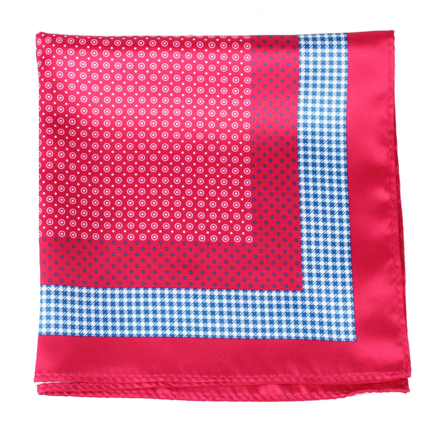 Red/White Polka Dot Pocket Square + SquareGuard
