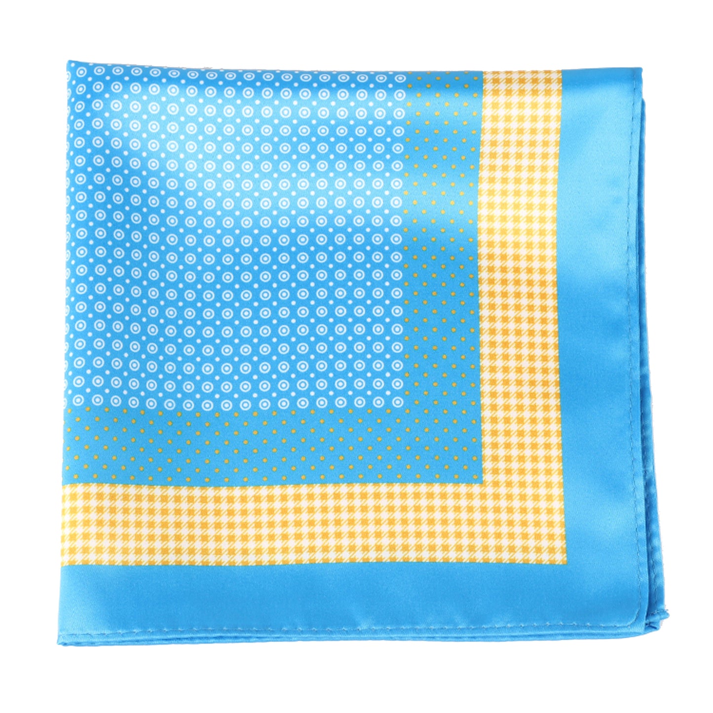 Turquoise Polka Dot Pocket Square + SquareGuard