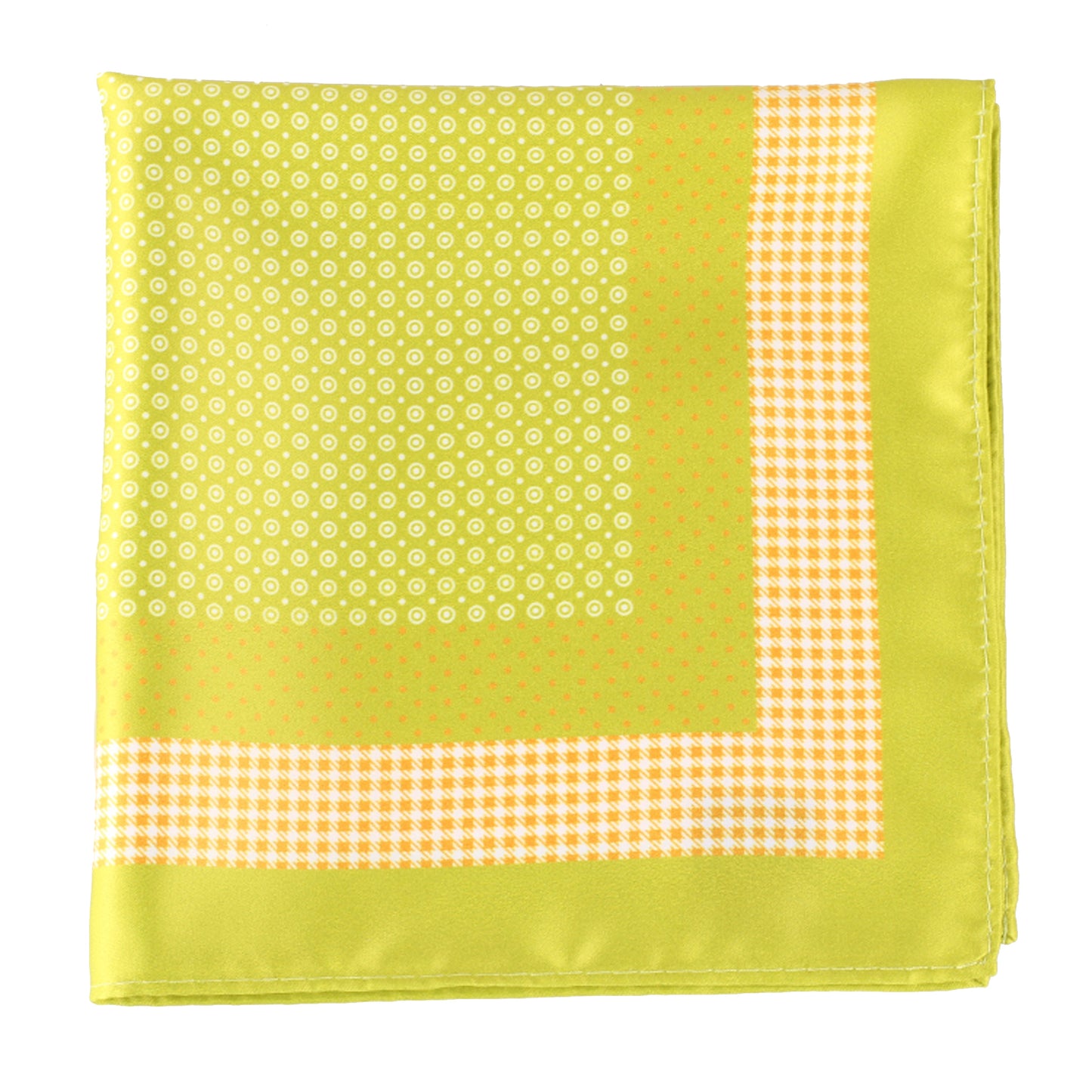 Lime Polka Dot Pocket Square + SquareGuard