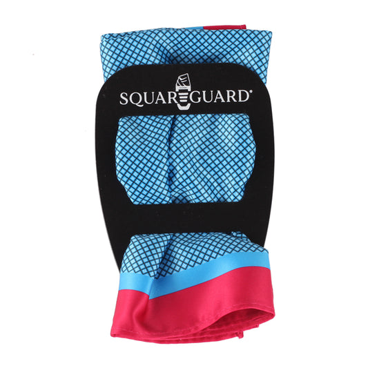Blue/Red Checkered Pocket Square + SquareGuard
