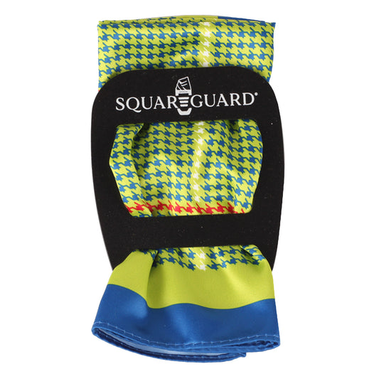 Light Green Houndstooth Pocket Square + SquareGuard
