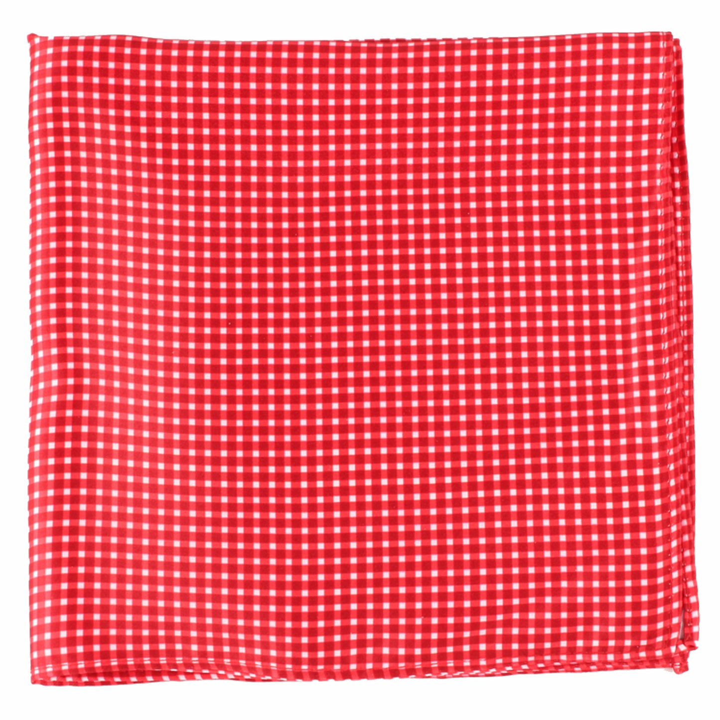 Red Gingham Pocket Square + SquareGuard