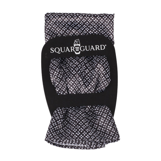 Black Distressed Pocket Square + SquareGuard