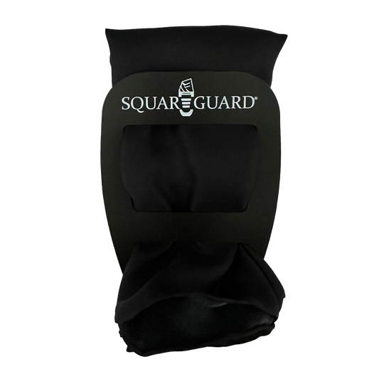 Black Pocket Square + SquareGuard