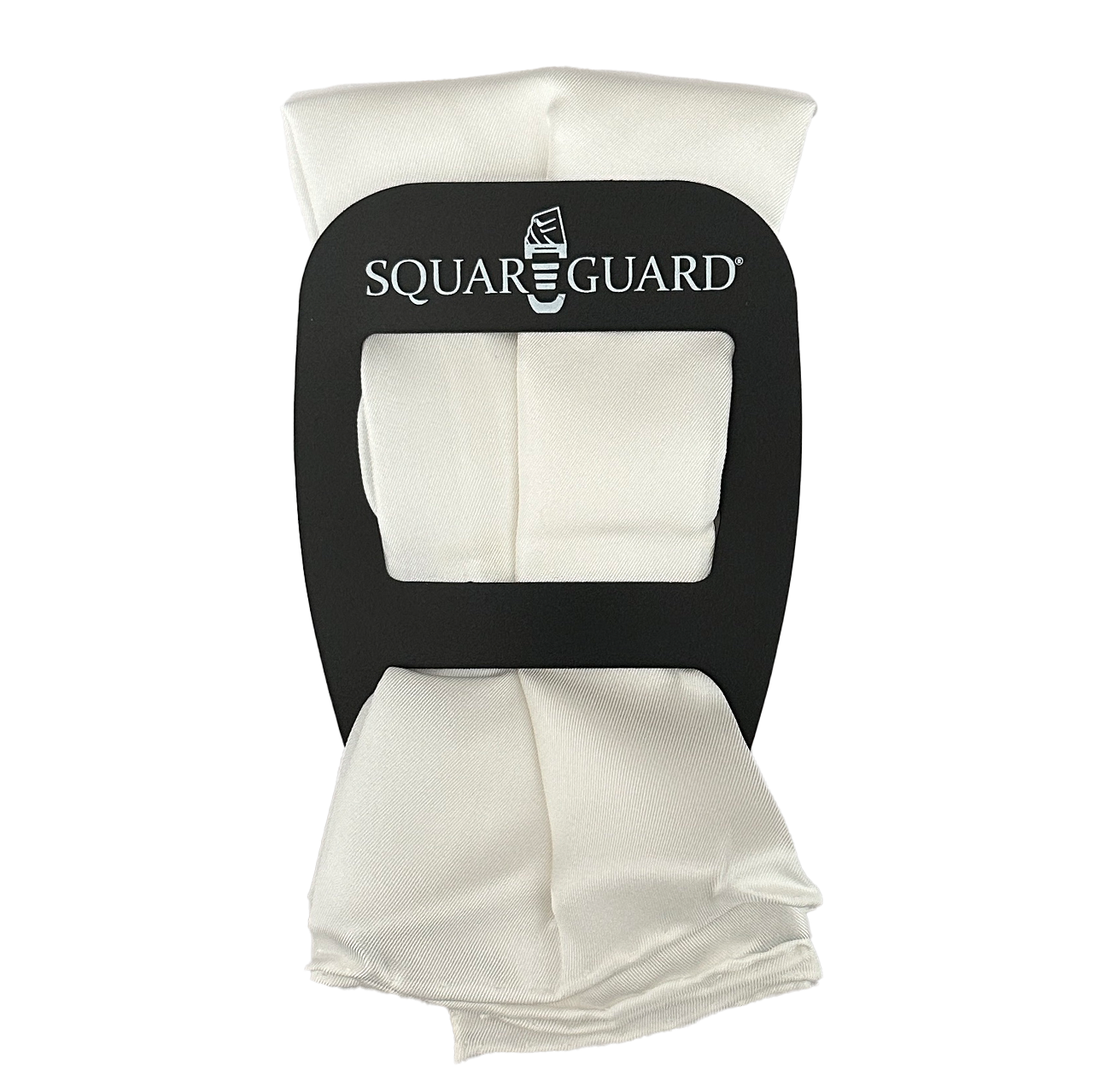 Bright White Pocket Square + SquareGuard