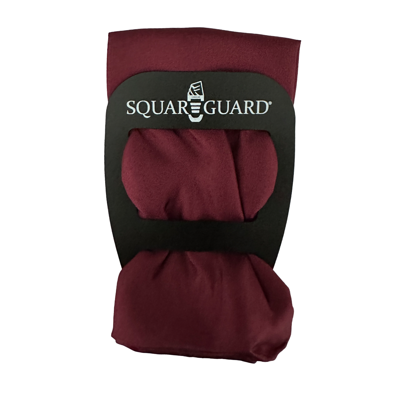 Burgundy Pocket Square + SquareGuard
