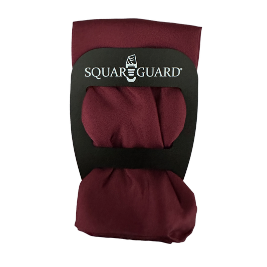 Burgundy Pocket Square + SquareGuard