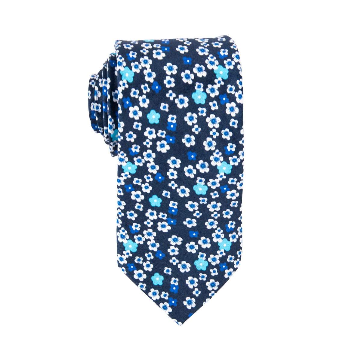 Blue Mini Floral Tie