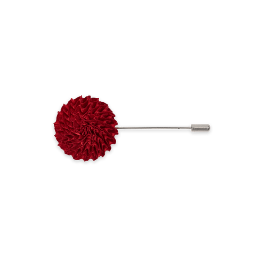 Red Satin Ribbon Lapel Pin
