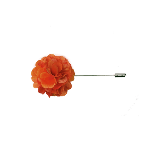 Orange Satin Lapel Pin