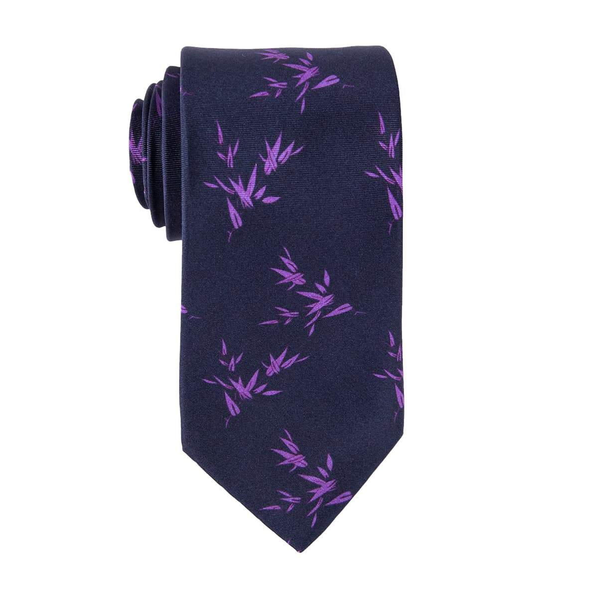 Violet Rustic Floral Tie